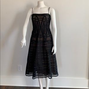 20% off! BCBG black strapless t-length dress!